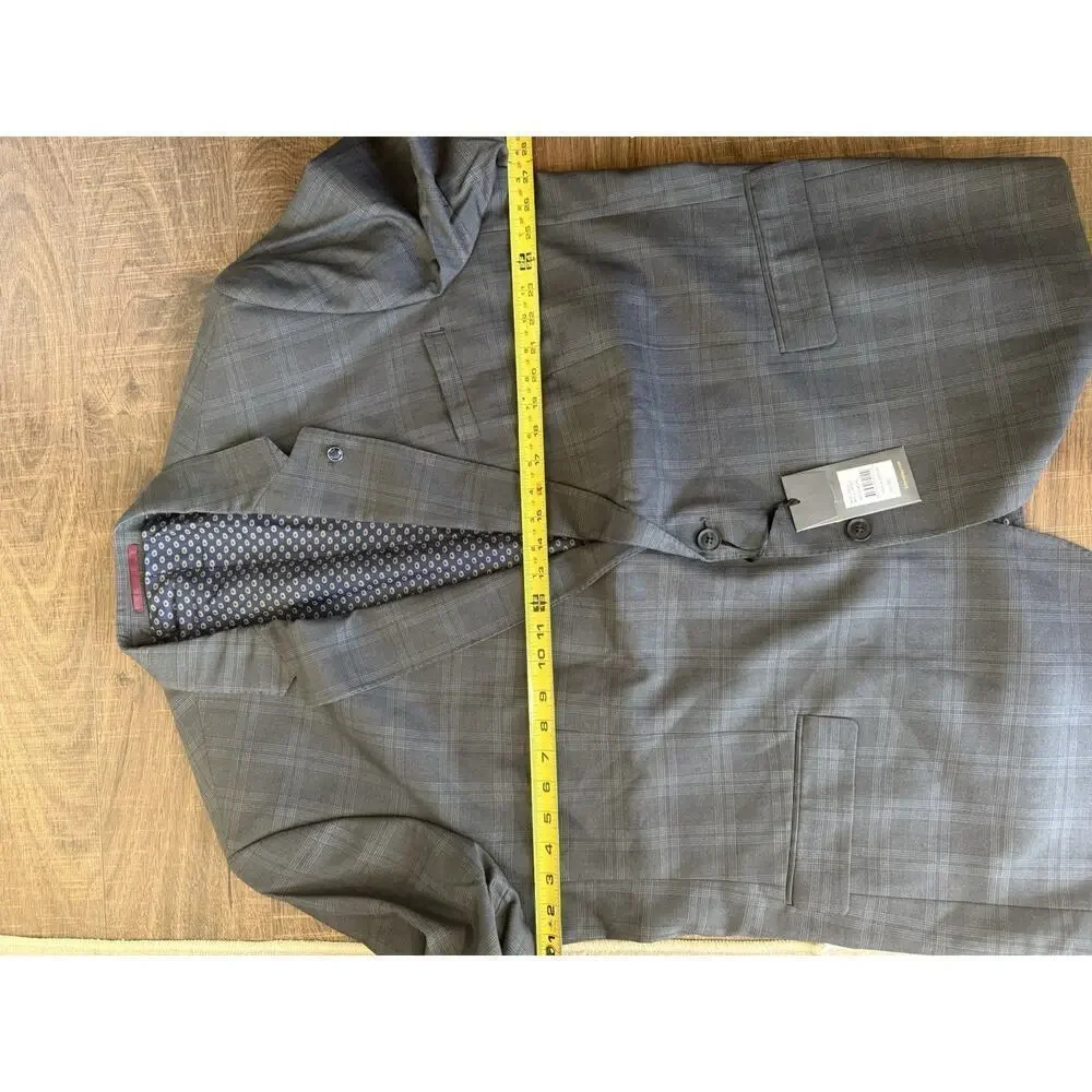 NWT Johnny Bigg Sport Coat Jacket‎ Milan Check New Charcoal Size 50